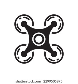 Diseño de señales planas con drones voladores. Icono vector drone. Pictograma con símbolo de dron. icono de interfaz de usuario de UX 