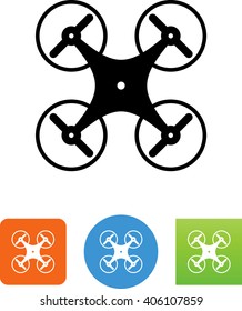 Flying drone icon