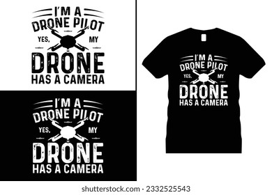 Flying Drone Tshirt Design. Use for T-Shirt, mugs, stickers, Cards, etc.