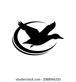 Flying Duck can be use for icon, sign, logo and etc