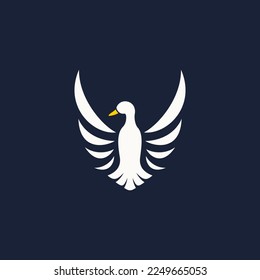 flying duck logo front view