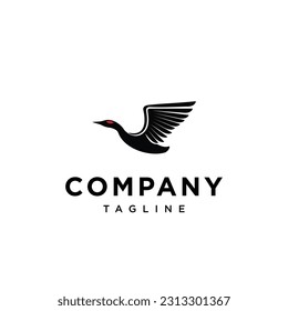 
Einfache Flying-Ente-Symbol, Vektorvorlage.eps
