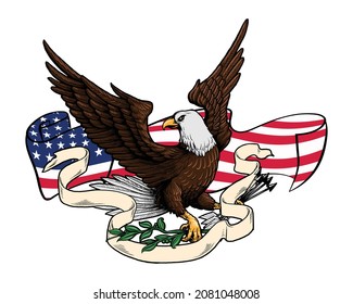 3,644 Eagle Flying With Flag Images, Stock Photos & Vectors | Shutterstock