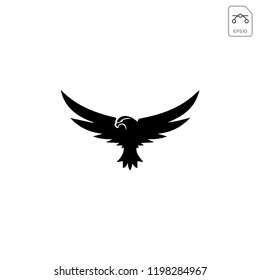 flying eagle bird logo template vector illustration and inspiration