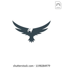 flying eagle bird logo template vector illustration and inspiration