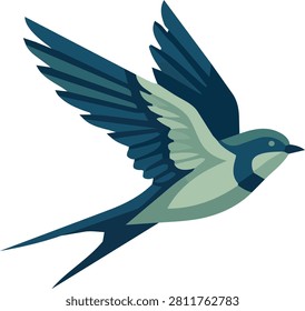Flying eagle falcon silhouette predator bird profile vector design