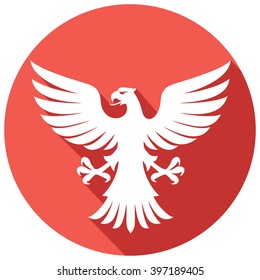 flying eagle flat icon