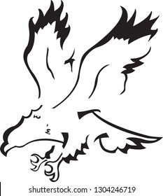 Flying eagle graphic