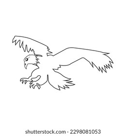 flying eagle icon design vector illustration