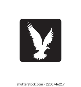 flying eagle icon vector illustration symbol design