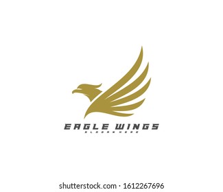Flying Eagle Logo Design Vector, Creative design, Template, illustration