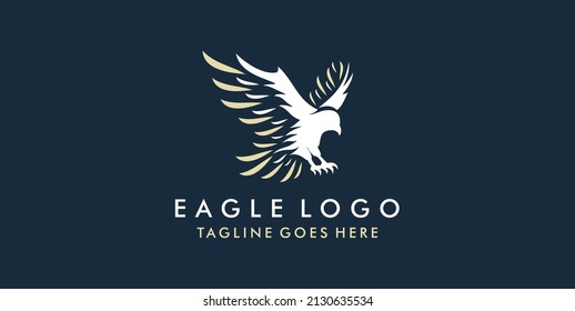 Flying Eagle Logo Design Vector, Creative design, Template, illustration