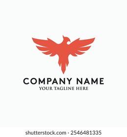 Flying eagle logo design vector