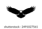 Flying eagle logo design. Eagle logo for your business. Abstract flying bird logo.