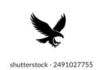 Flying eagle logo design. Eagle logo for your business. Flying bird logo