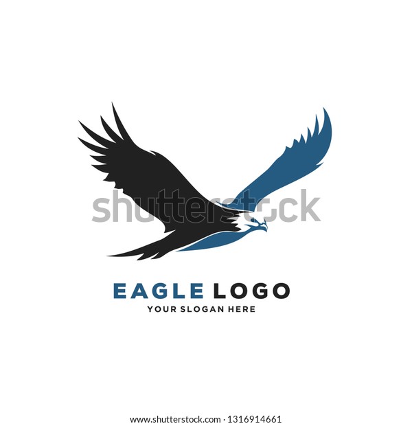 Flying Eagle Logo Designs Template Stock Vector (Royalty Free) 1316914661