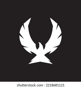 Flying eagle logo icon design vector illustration , eagle  logo design vector image