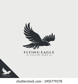 Flying Eagle Logo - Multipurpose vector art design that can be used for logo, symbol, printing, mascot, and many more