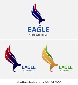 Flying Eagle Logo Template