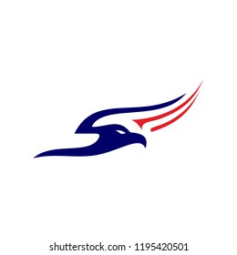 flying eagle logo vector