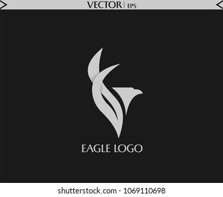 Flying Eagle Logo. Vector Drawing