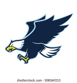 Flying eagle mascot