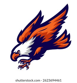 El icono de la mascota del águila voladora
