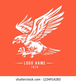 Flying Eagle Mascot Illustration