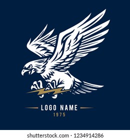 Flying Eagle Mascot Illustration