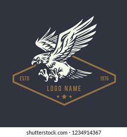 Flying Eagle Mascot Illustration
