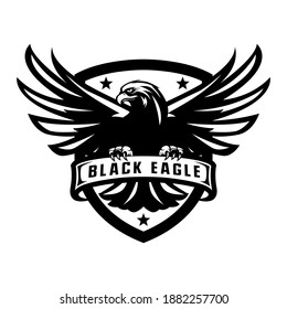 Flying eagle mascot logo template