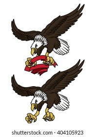 Flying Eagle Red Ribbon