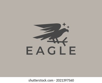 flying eagle symbol icon logo 