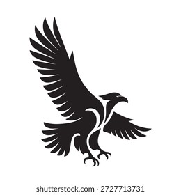 flying eagle symbol logo design
