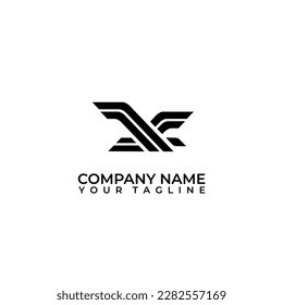 Flying eagle tree vector icon. Bird flat vector logo design with isolated background.
