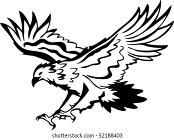 flying eagle vector