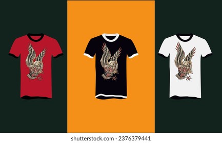 flying eagle vector t shirt design