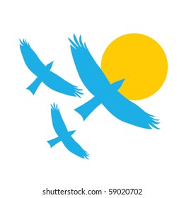 Flying eagles