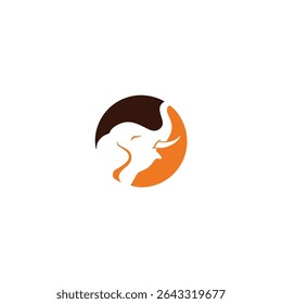 Flying Elephent vector file. Wild animal logo template. glue under the foot of an elephant. Elephant logo designs, into elephant vector file. Wild animal logo template