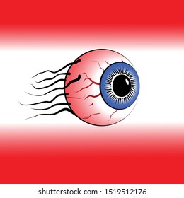 A flying eye through time and space.