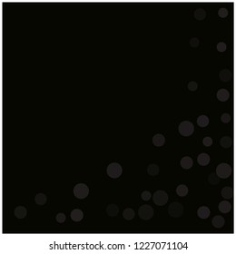 Flying Falling Down Confetti Background, Snowfall Vector Circles. Trendy VIP Texture, Party Celebration New Year, Christmas, Birthday Frame Decoration. Swirl Isolated Sparkling Confetti Scatter