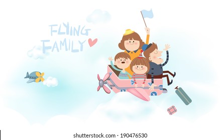 Flying family
