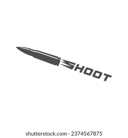 Flying Fast Speed Guns Bullet Shoot Vector Illustration Design