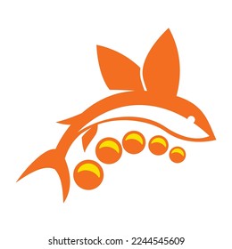 flying fish egg icon vector design
