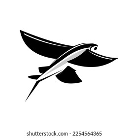 Flying Fish Logo. Unique and Flying fish c;lipart. great to use as your fishing activity. 