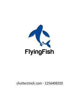 Flying Fish Logo Vector