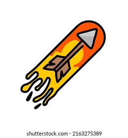 concepto del logotipo del icono de la flecha de disparo