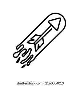 Flammenaufnahme. Logo des Brandpfeilers
