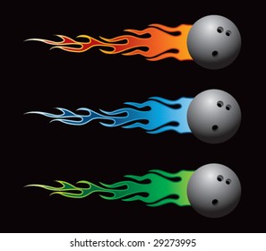 flying flaming bowling balls