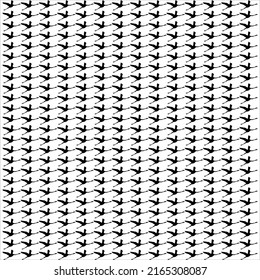 Flying Flamingo (Bird) Motifs Pattern. Contemporary Decoration for Interior, Exterior, Carpet, Textile, Garment, Cloth, Silk, Tile, Plastic, Paper, Wrapping, Wallpaper, Pillow, Sofa, Background, Ect.